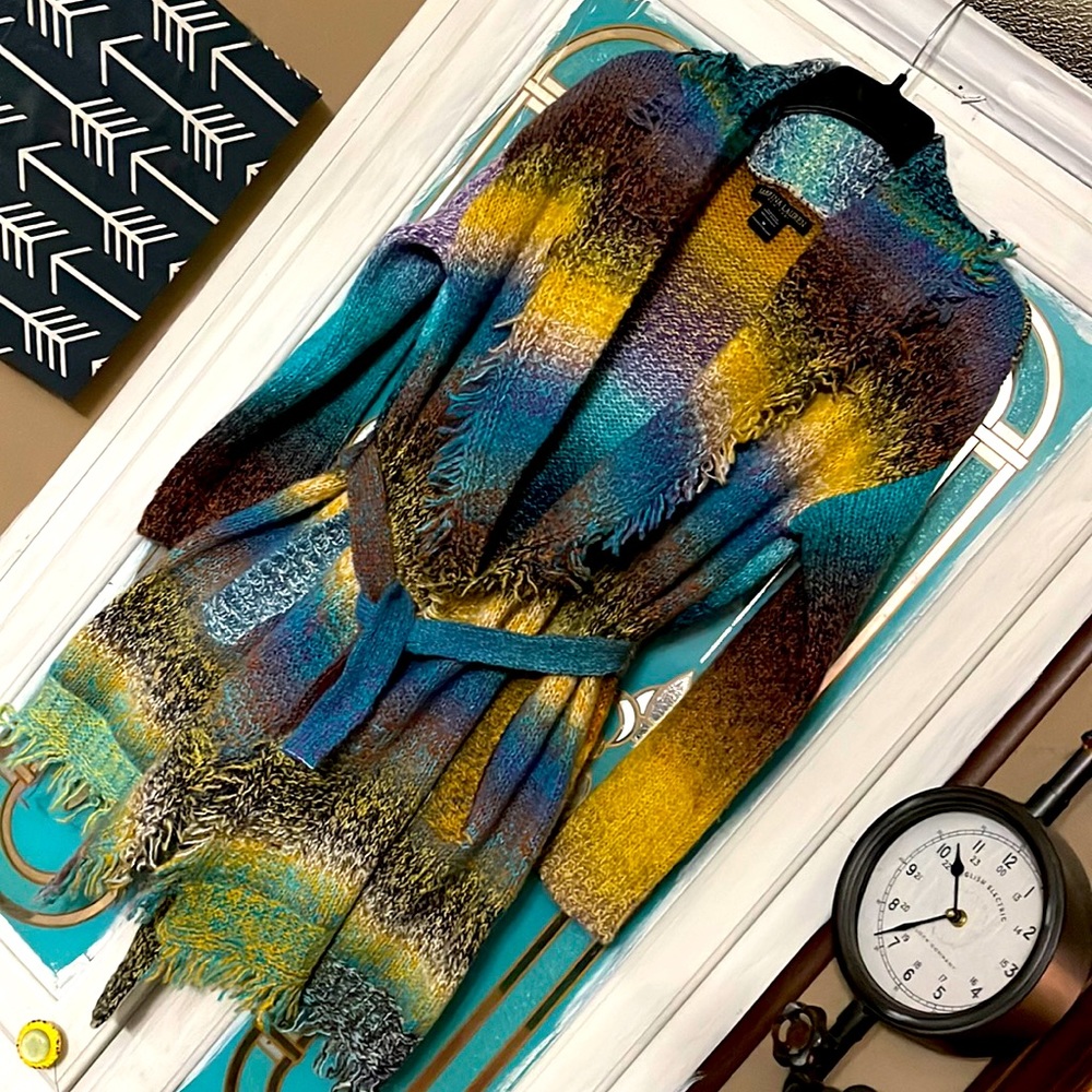 GORGEOUS Sabrina Lauren Cardigan with fringe and tie